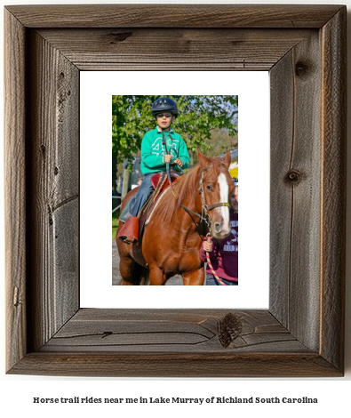 horse trail rides near me in Lake Murray of Richland, South Carolina